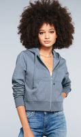 Women’s Hemmed Fleece Full-Zip Hoodie