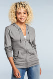 Women’s Fitted Jersey Full-Zip Hoodie