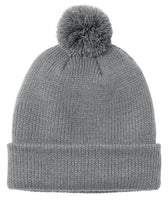 Solid Color Pom Beanie