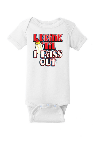 Pass🍼Out Baby Onesie